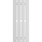 Ekena Millwork True Fit PVC, Four Board Spaced Board-n-Batten Shutters w/Diamond Cutout, Unfinished, 23W x 32H, PR TFP101SD23X032UN - alternate 3